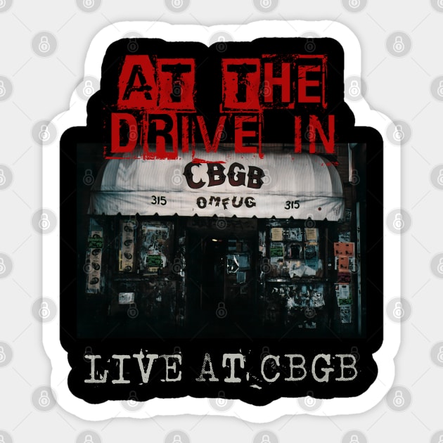 at the drive in live at cbgb Sticker by kusuka ulis